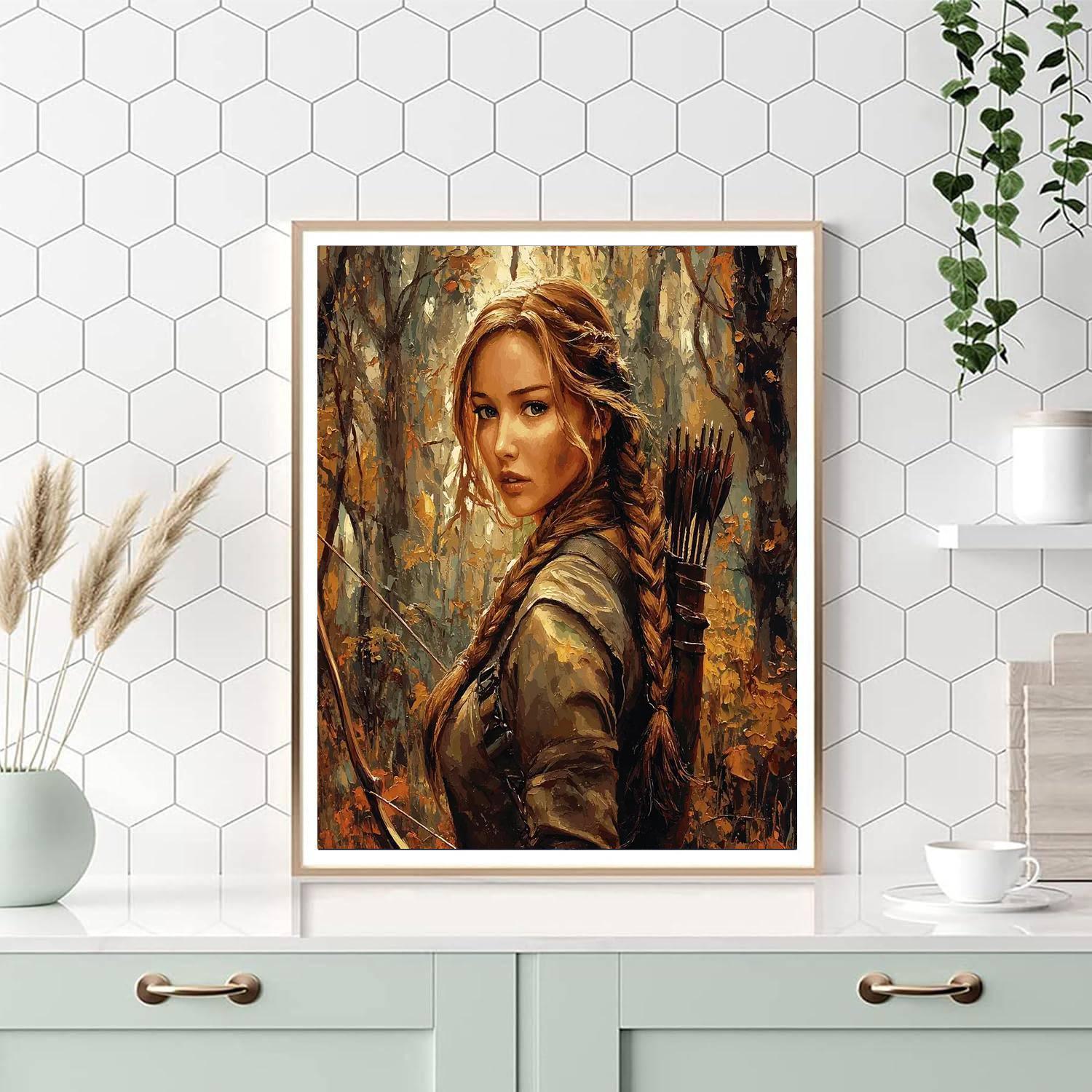 Jennifer Lawrence: Rising From The Ashes As Katniss Everdeen Paint By Numbers Kits
