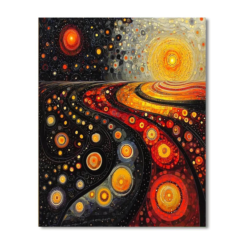 Yayoi Kusama Inspired Endless Reflections  Paint By Numbers