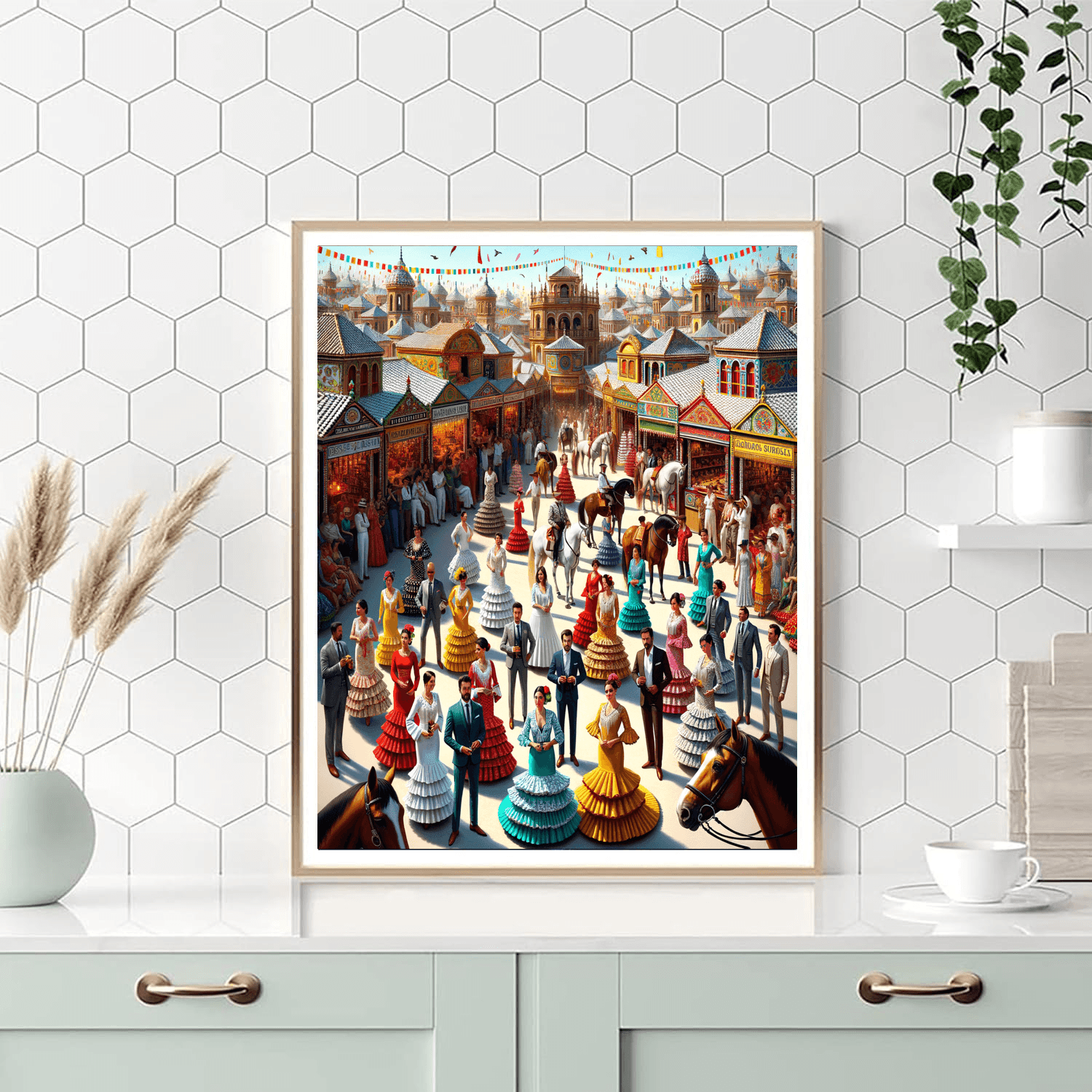 Seville April Fair - Spain Numbered Painting Kits