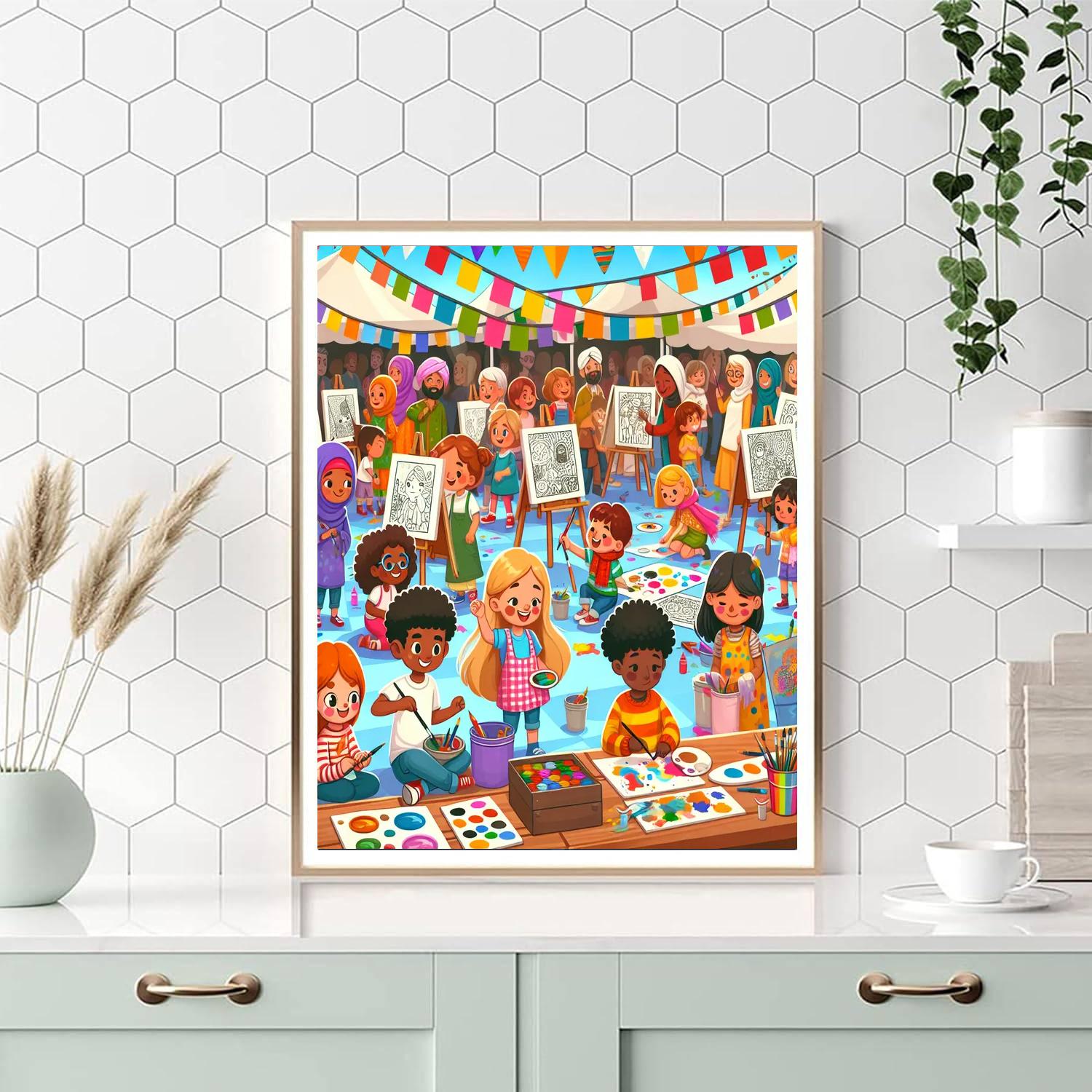 Festival Of Imagination Painting Number Kit