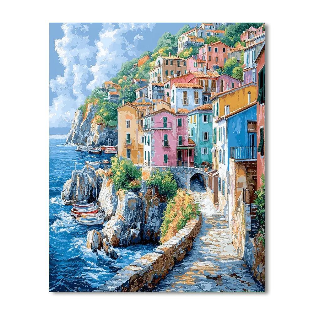 Cinque Terre Villages - Italy Numbered Painting Kits