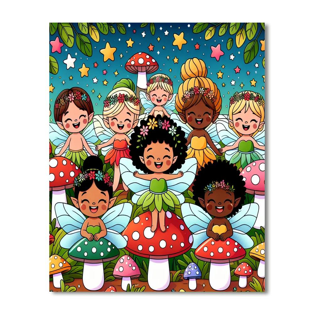 Journey To The Fairy Village Number Painting