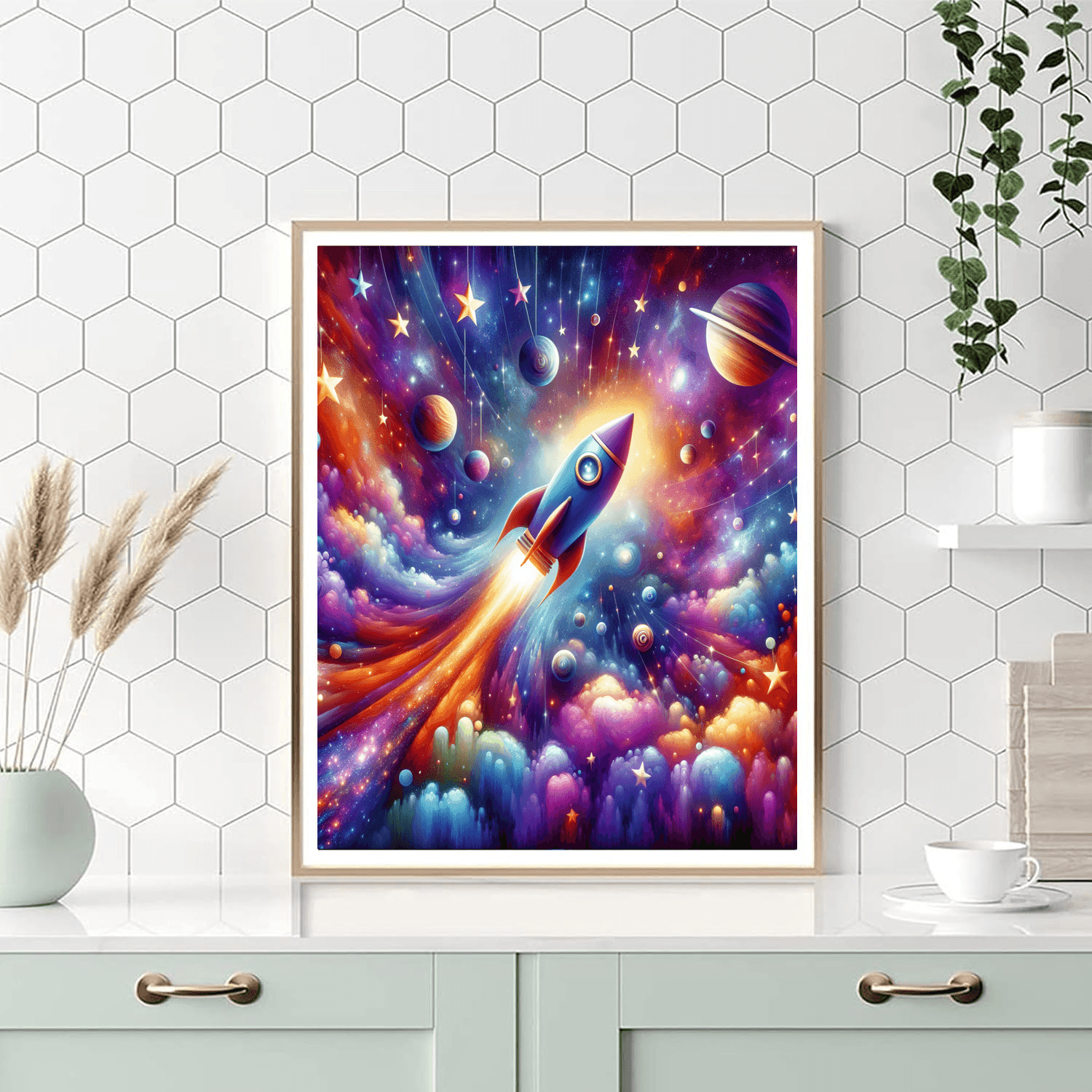 Dynamic Space Odyssey Painting By Numbers Kit