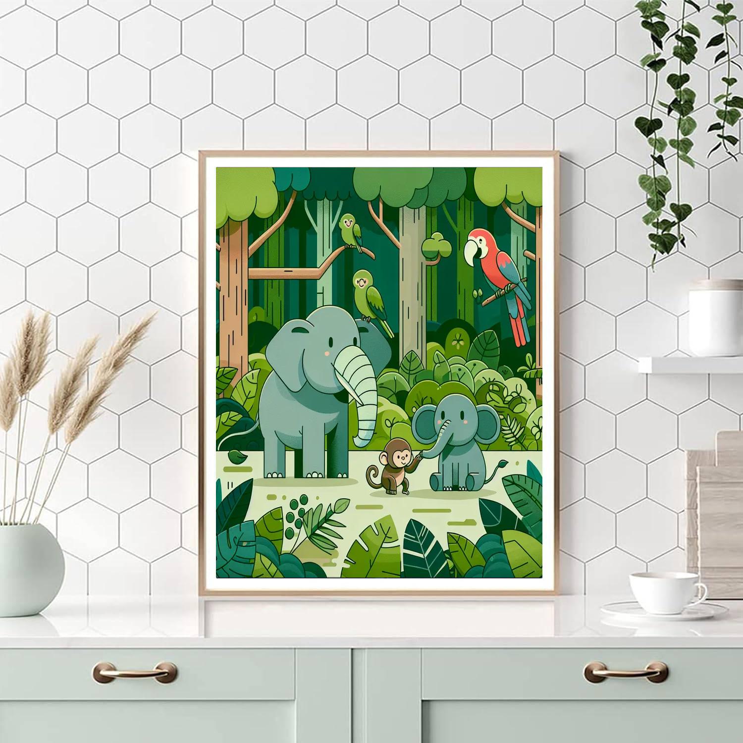 Gentle Giant Jungle Journey Painting By Numbers Kit