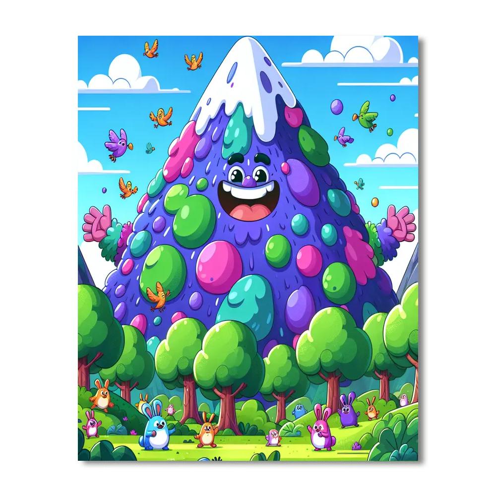 Merry Mountain Painting Number Kit