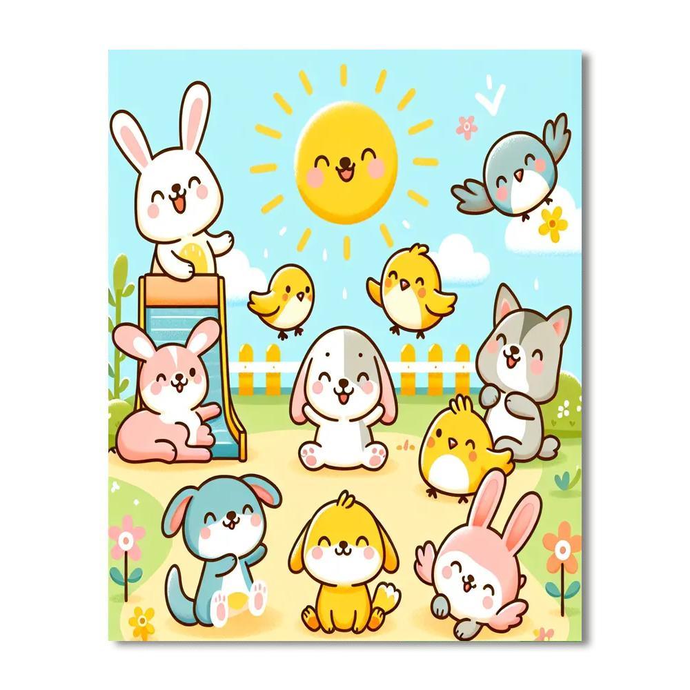 Cute Critter Adventure Paint By Number