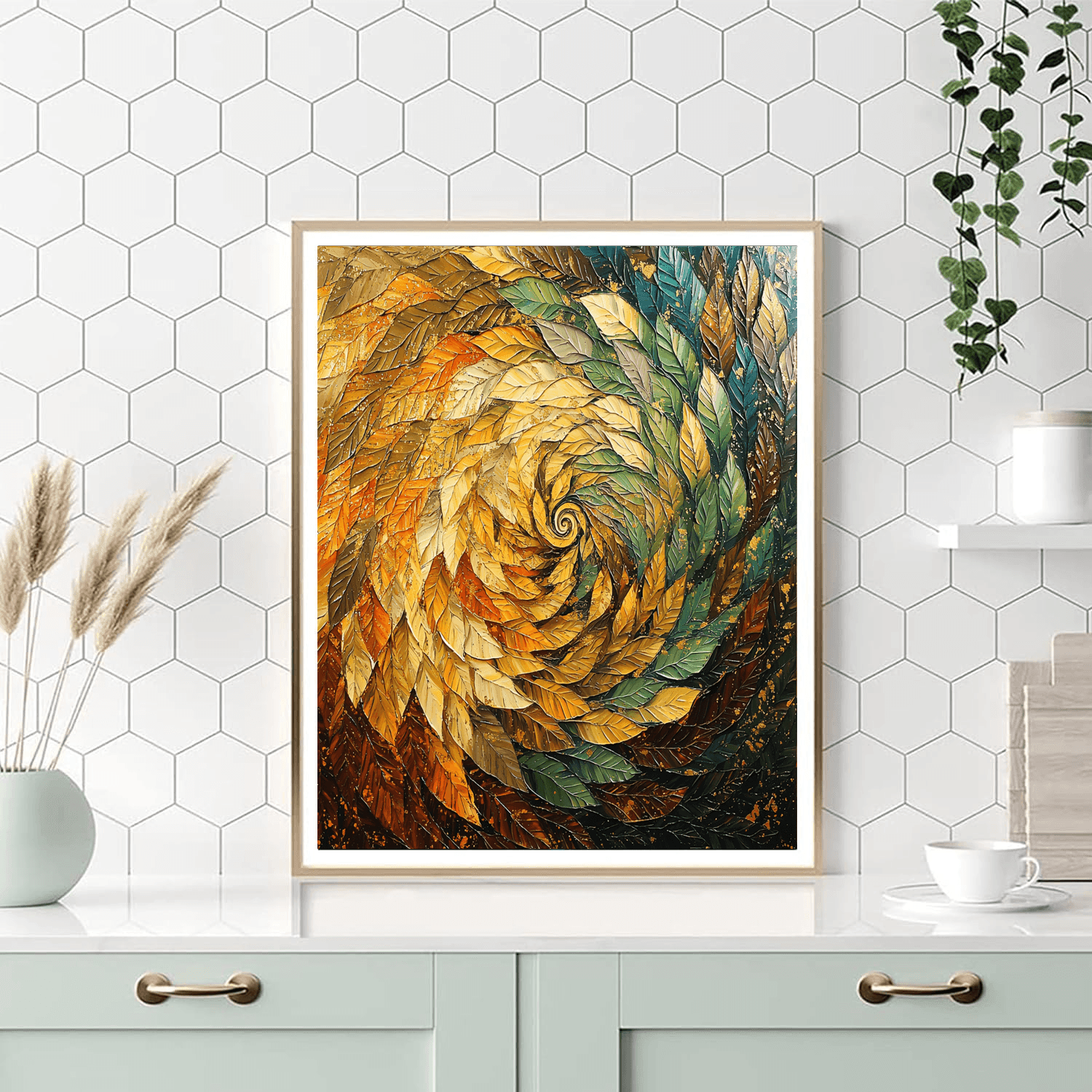 Gustav Klimt Inspired The Dance Of Leaves  Paint By Color