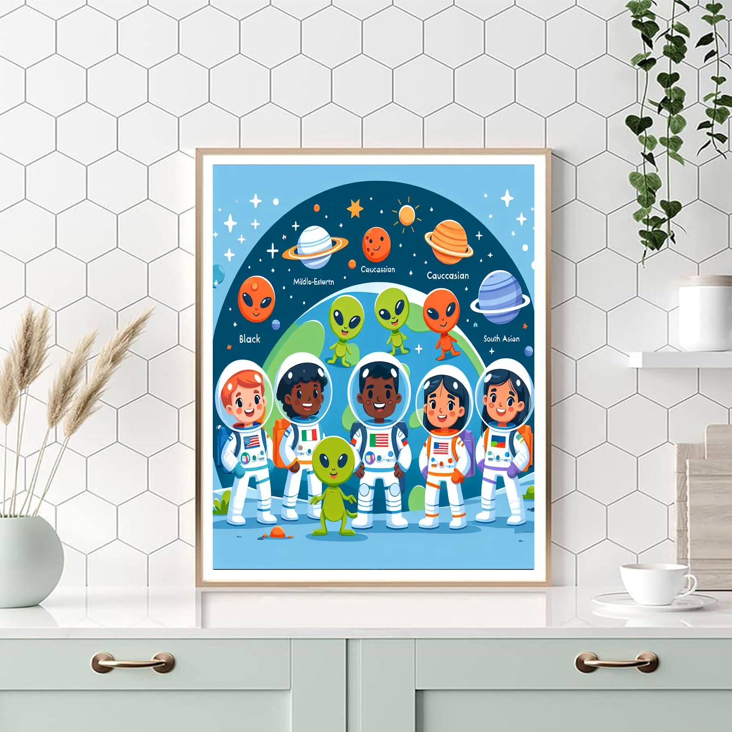 Stellar Explorers Number Painting