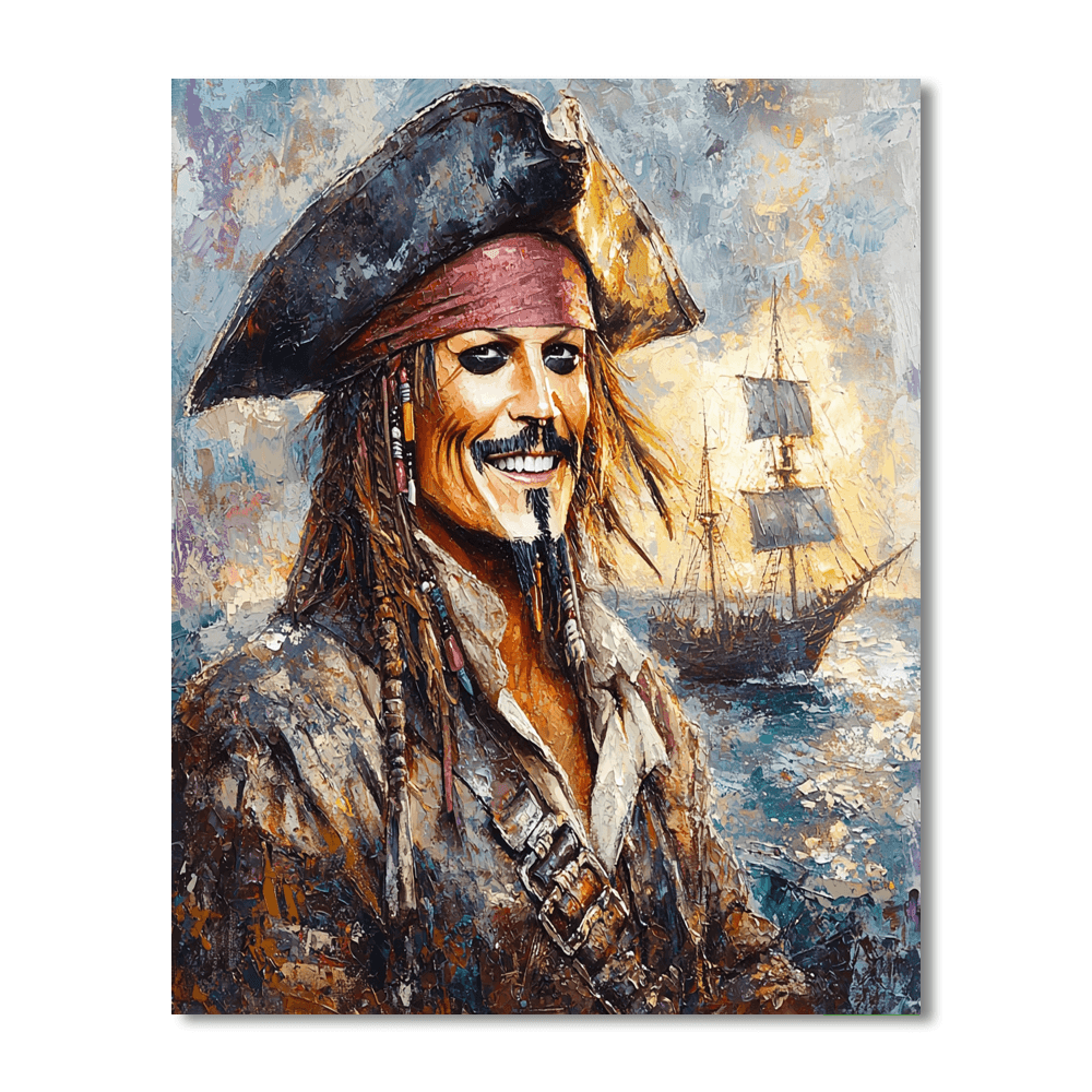 Johnny Depp: The Eccentric Genius Of Jack Sparrow Paint By Numbers Art