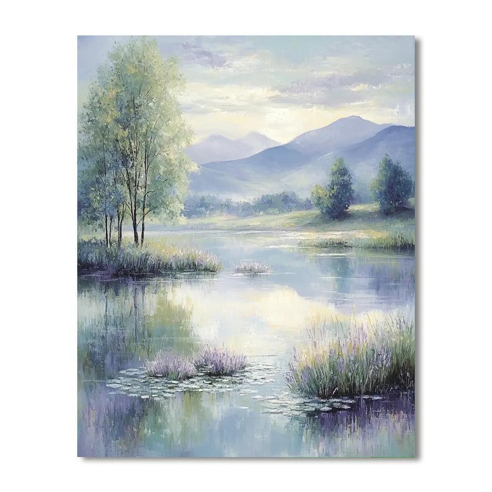 Claude Monet Inspired Monet's Dewy Morning  DIY Paint By Numbers