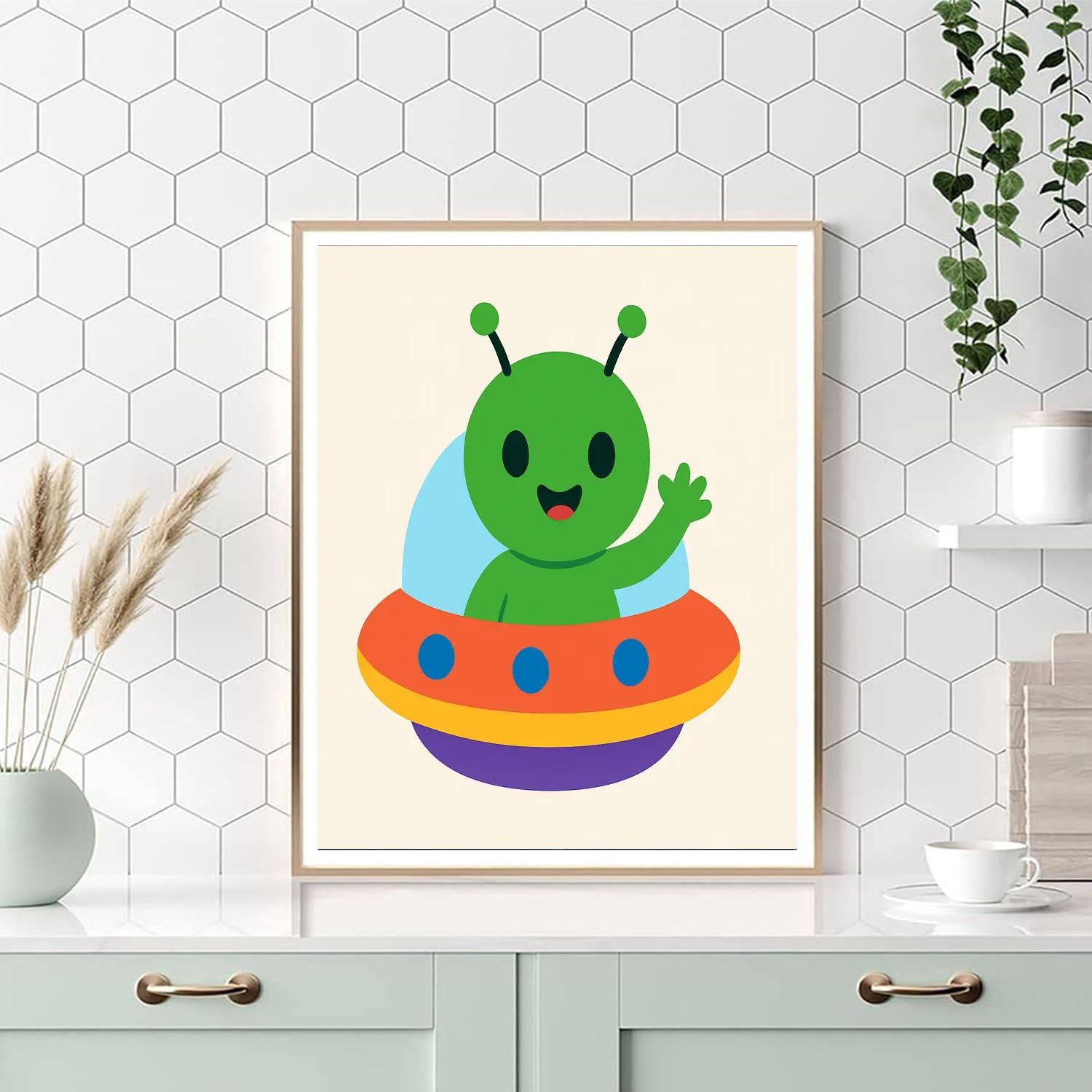 Galactic Alien World Numbered Painting Kits