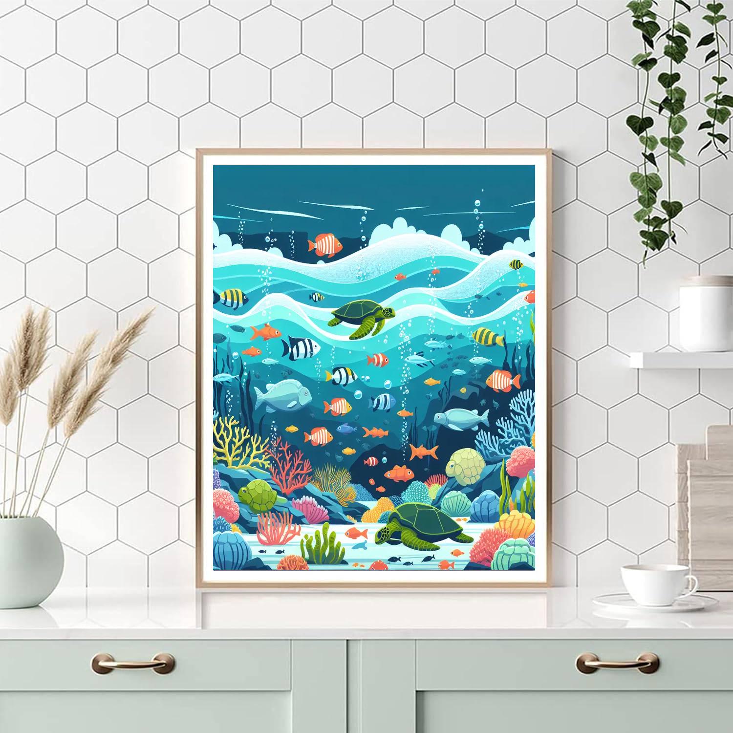 Aquatic Life Expedition Painting By Numbers Kit