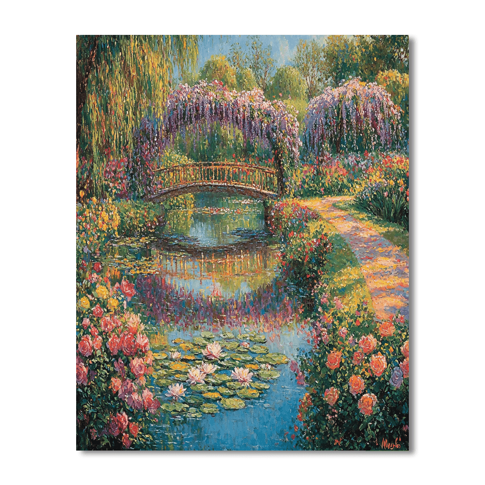 Monet's Garden DIY Paint By Numbers
