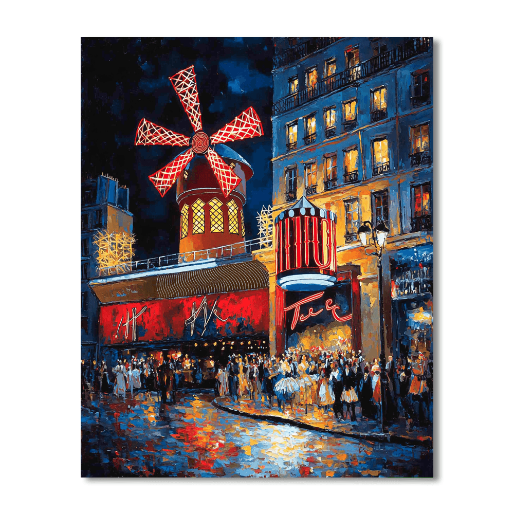 Moulin Rouge - Paris Numbered Painting Kits
