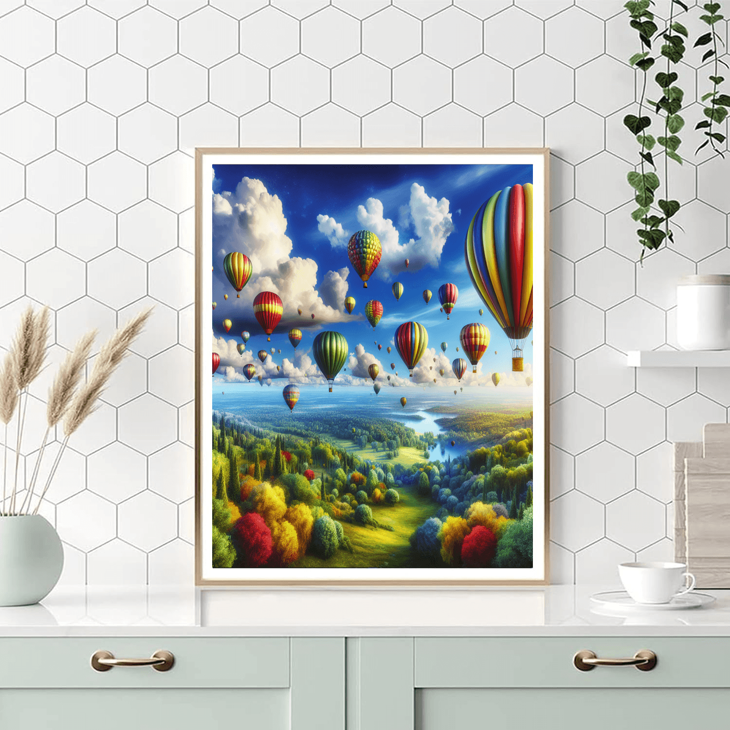 Fantasy Balloon Wonderland Paint By Numbers Art