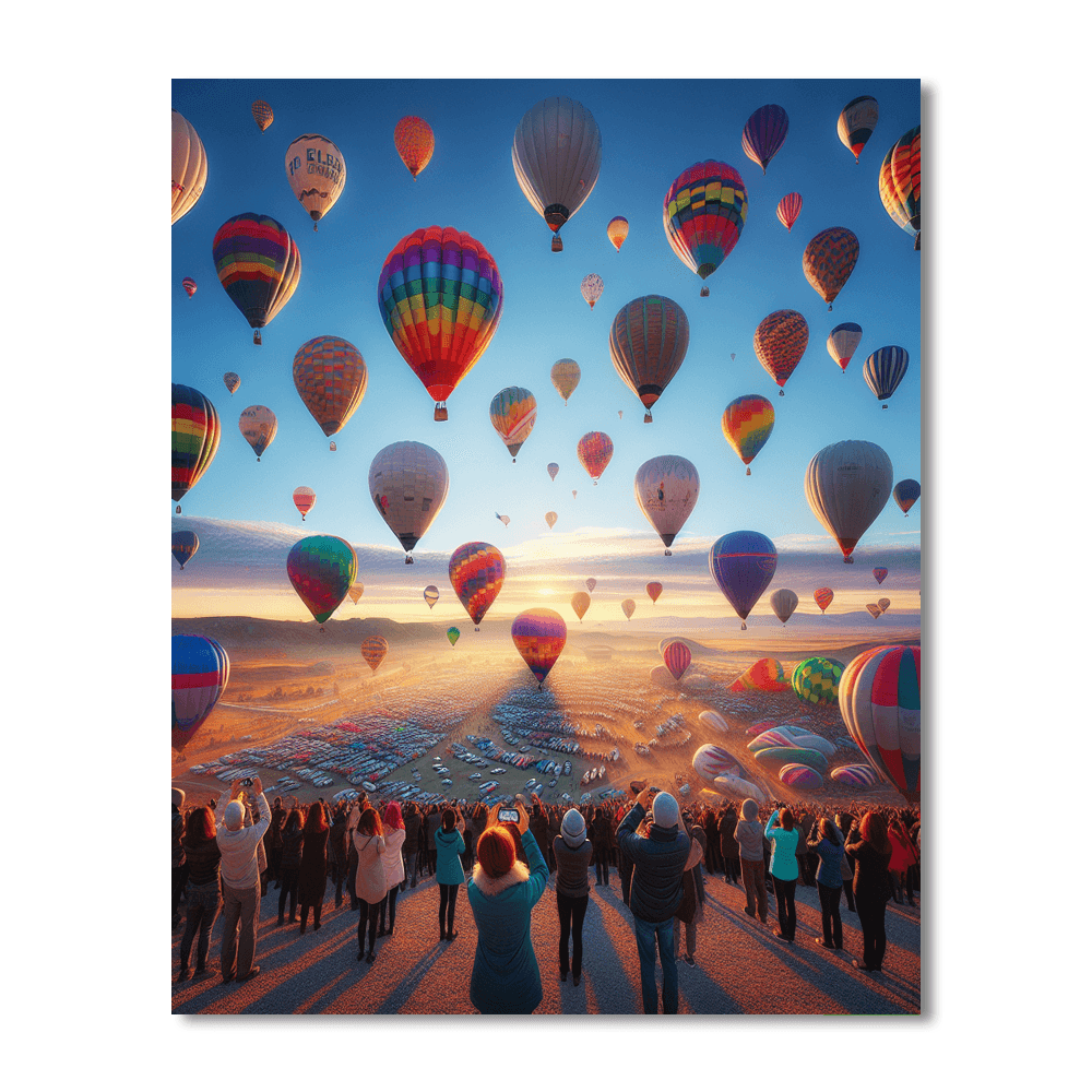 Balloon Fiesta - Albuquerque Number Painting