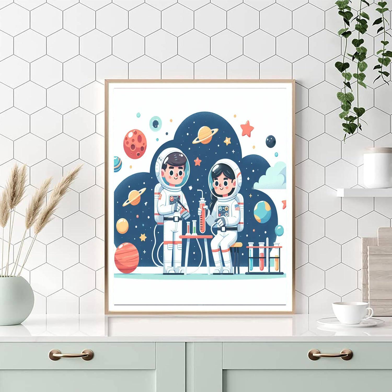 Galaxy Science Expedition Painting Number Kit