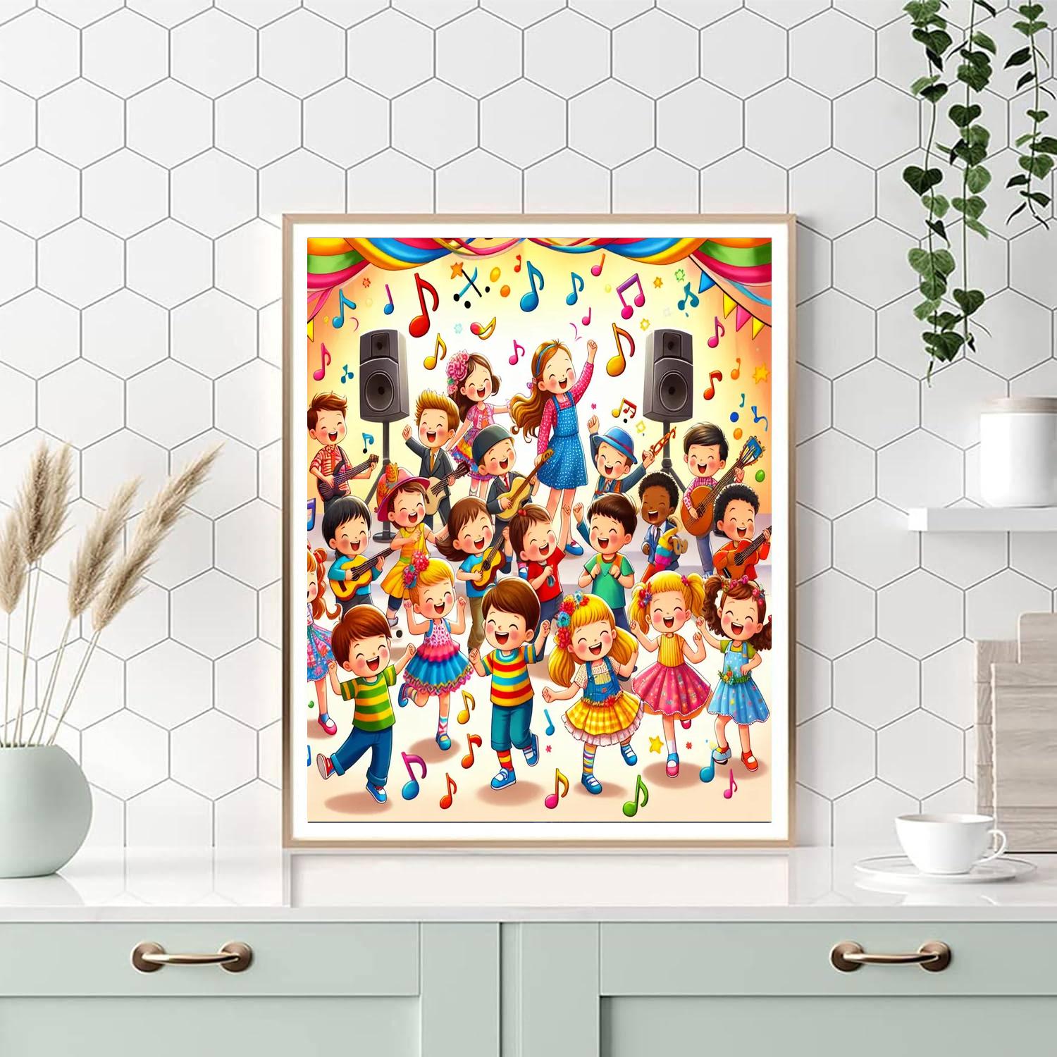 Happy Music Festival Paint By Numbers Art