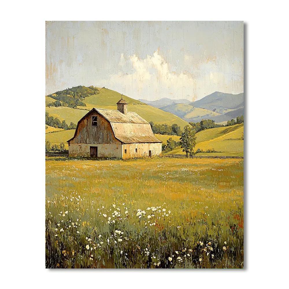 Andrew Wyeth Inspired Rural Rhythms  DIY Paint By Numbers