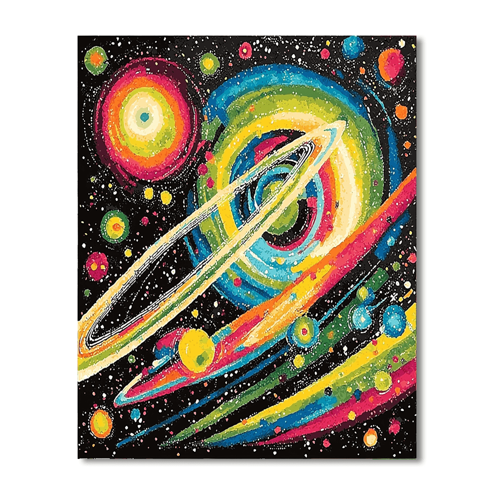 Wassily Kandinsky Inspired Celestial Abstract Voyage  Paint By Numbers Art