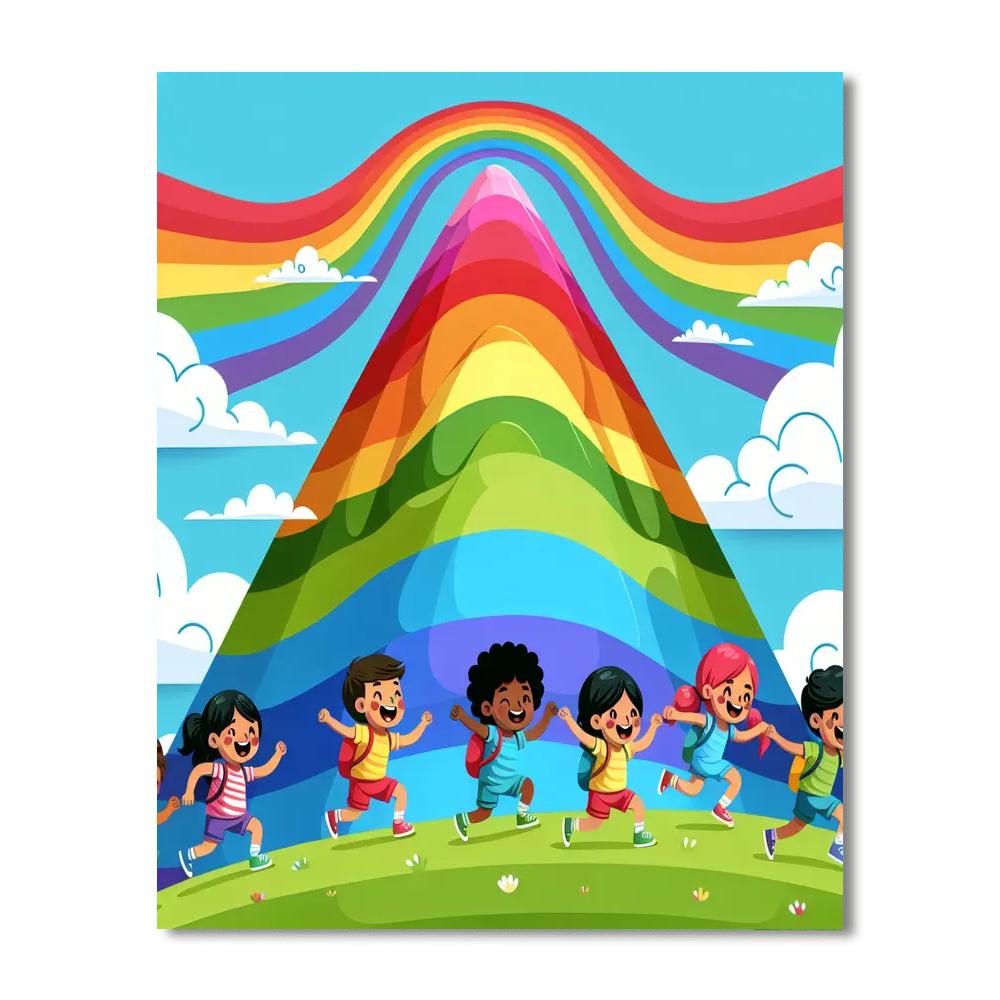 Rainbow Mountain Expedition Paint By Number