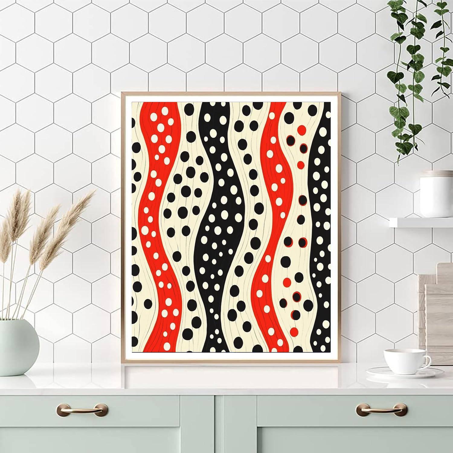 Yayoi Kusama Inspired Ethereal Dots Symphony  Paint By Number