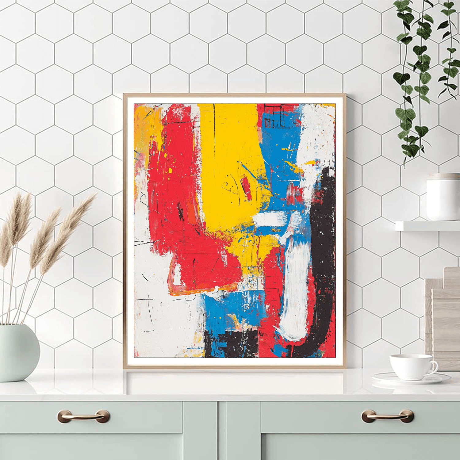 Jean-Michel Basquiat Inspired Fiesta Of Colors  Painting By Numbers Kit