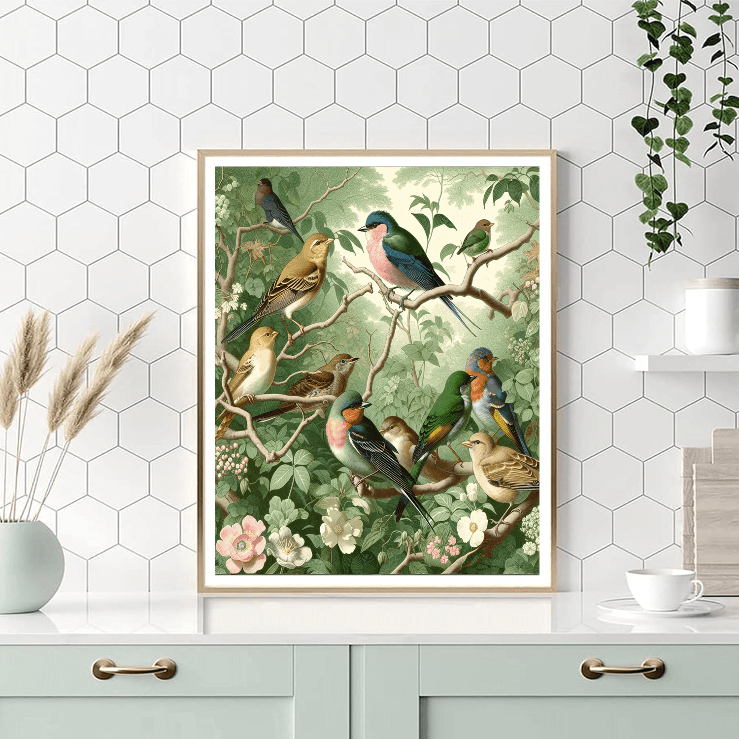 Elegant Bird Sanctuary Paint By Numbers