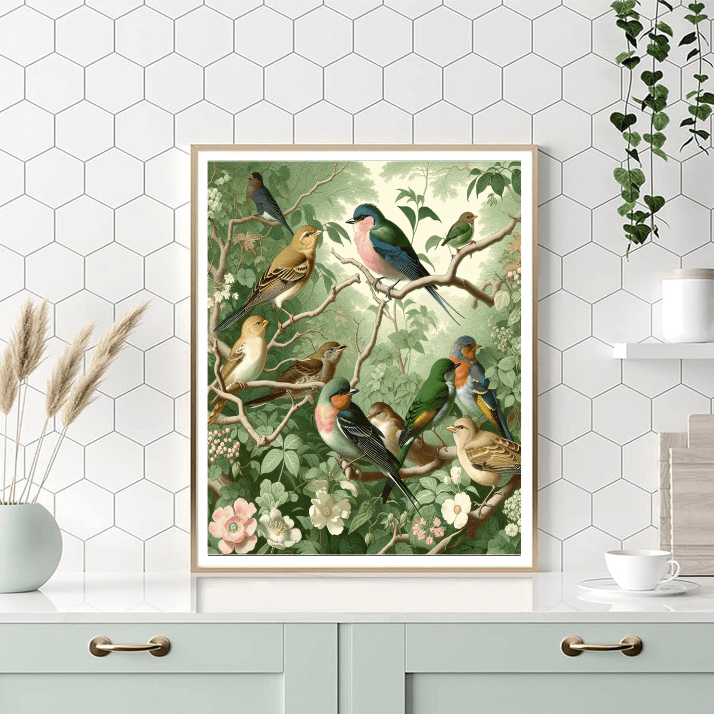 Elegant Bird Sanctuary Paint By Numbers