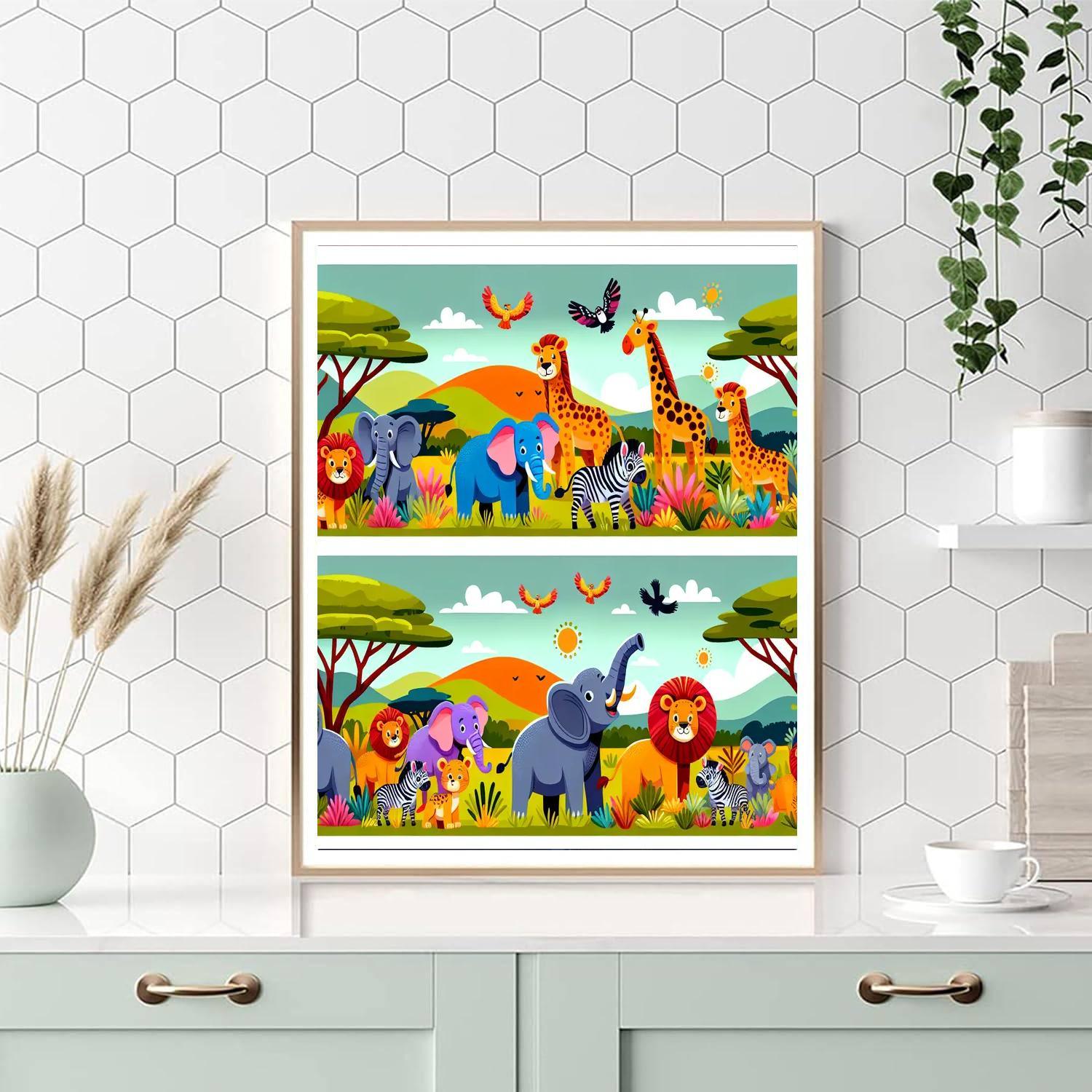 Exciting Adventure On Safari Painting By Numbers Kit