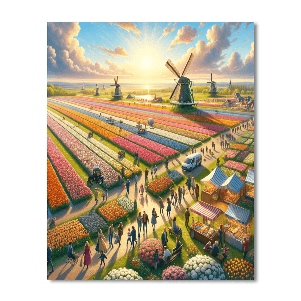 Tulip Festival - Netherlands Paint By Color