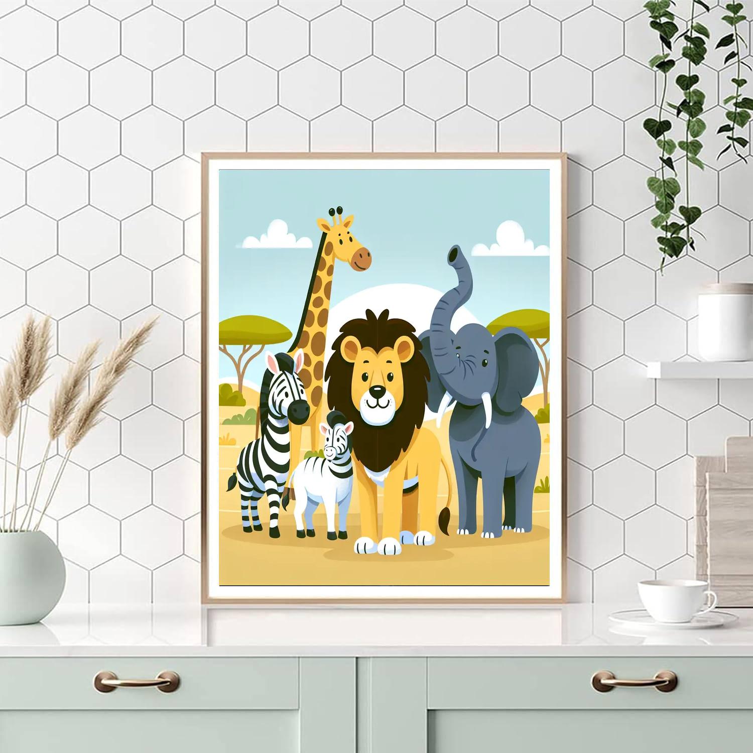 Safari Story Safari Paint By Numbers Kits
