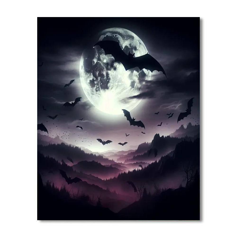 Halloween Nightscape Paint By Numbers