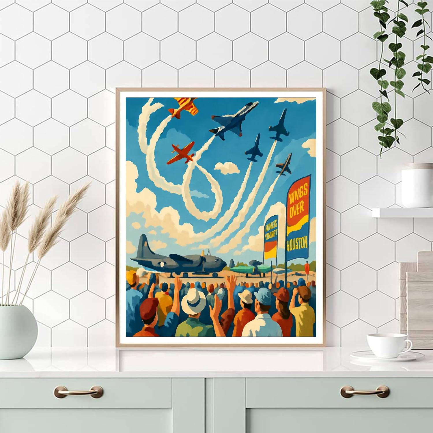 Wings Over Houston - United States Numbered Painting Kits