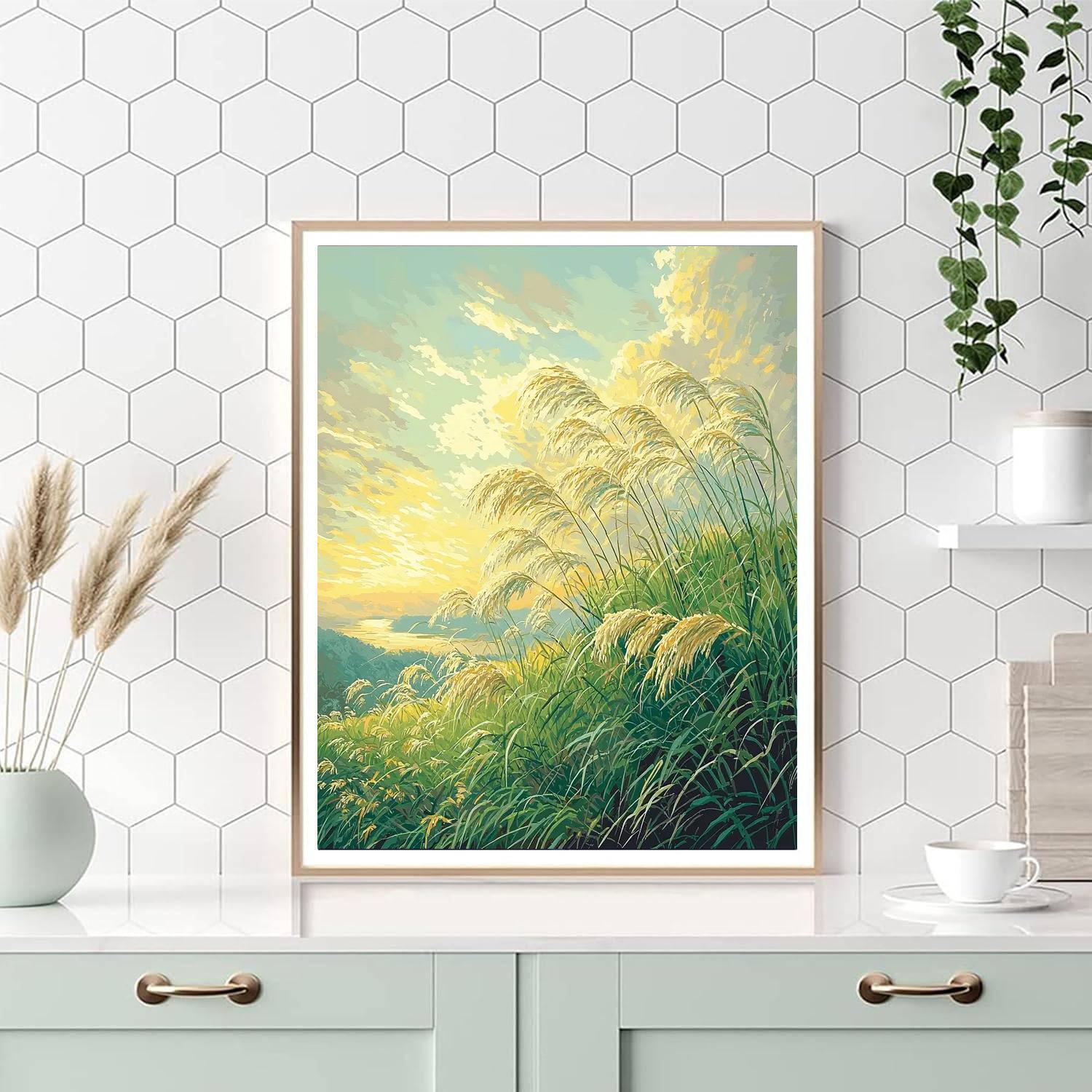 Utagawa Hiroshige Inspired Whispers Of A Gentle Breeze  Painting By Numbers Kit