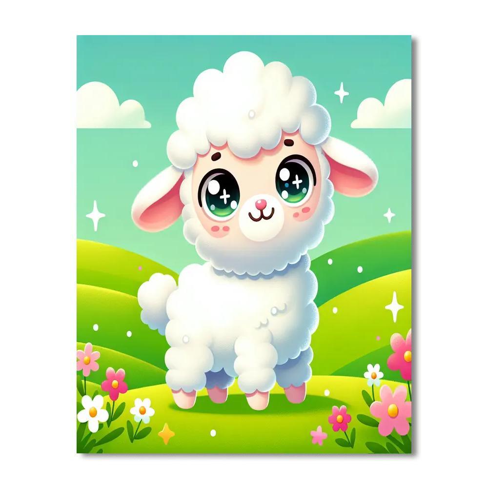 Adorable Lamb Paint By Numbers
