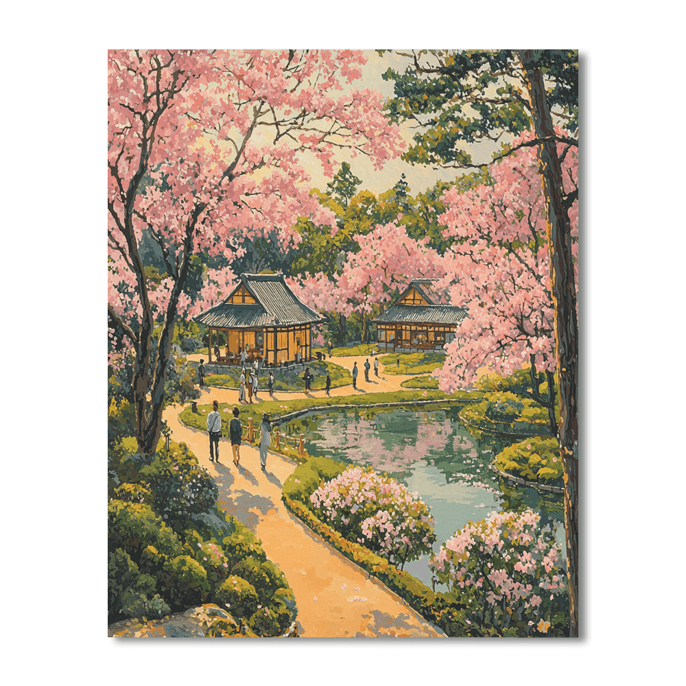 Shinjuku Gyoen National Garden Paint By Numbers Kits