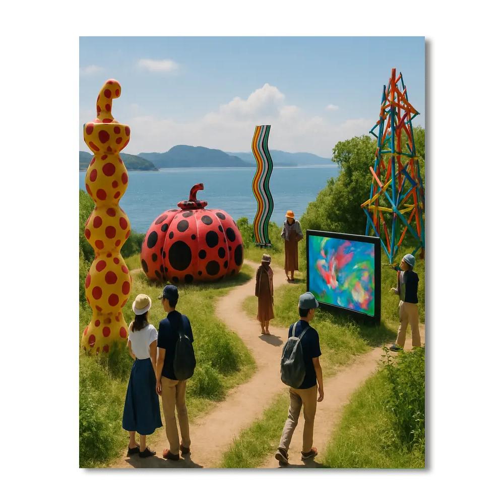 Setouchi Triennale - Seto Inland Sea, Japan Painting Number Kit