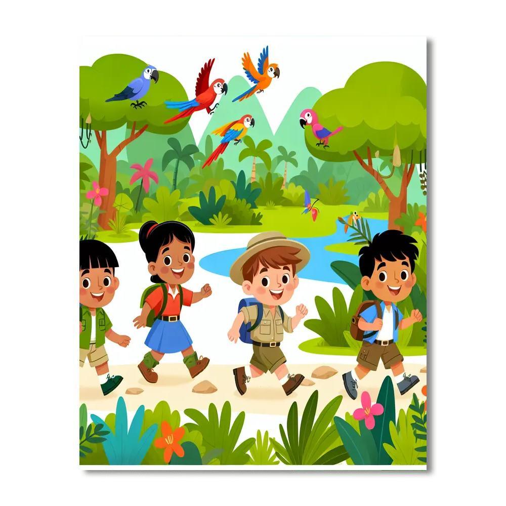 Daring Adventures Of Young Explorers Paint By Numbers