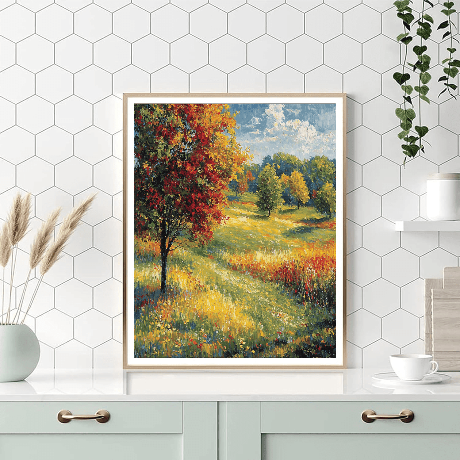 Claude Monet Inspired Harmony Of Seasons  Painting By Numbers Kit