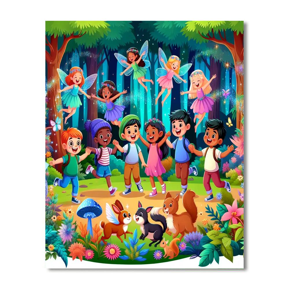 Mystical Forest Adventures DIY Paint By Numbers