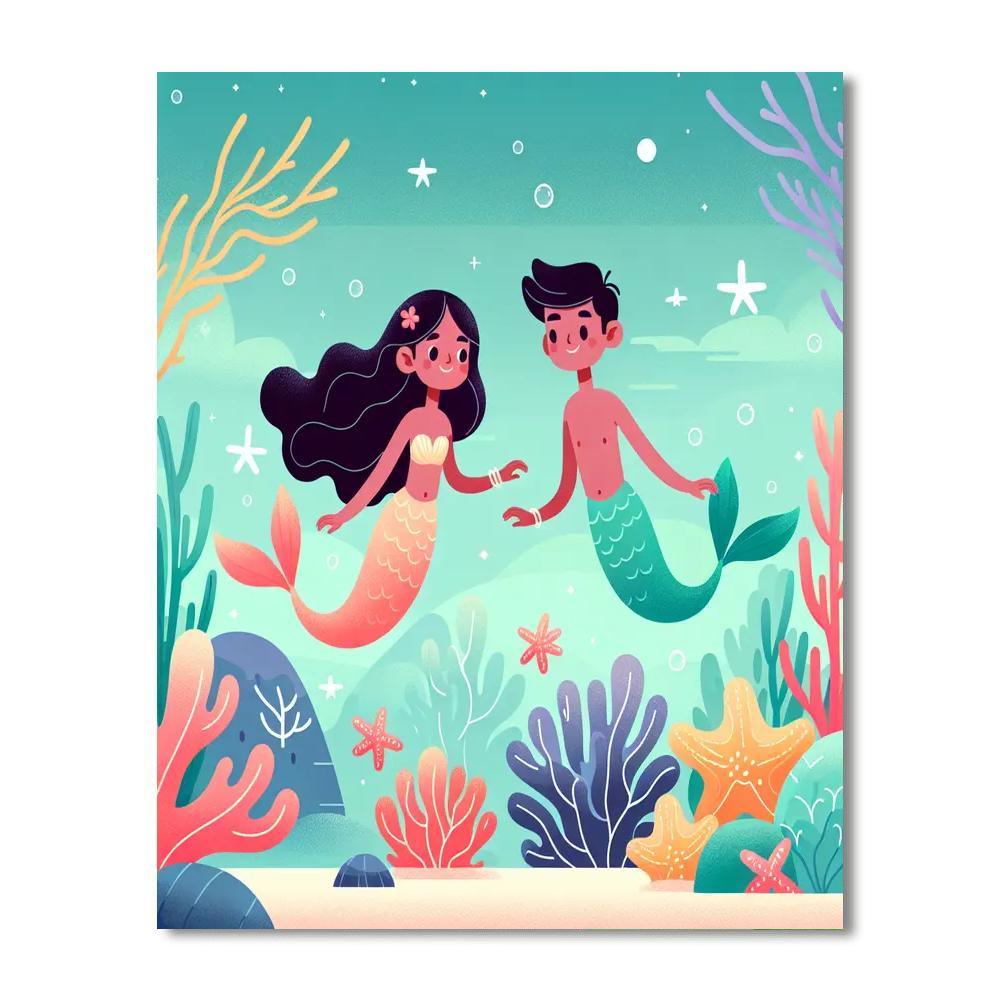 Mermaid Lagoon Magic Paint By Color
