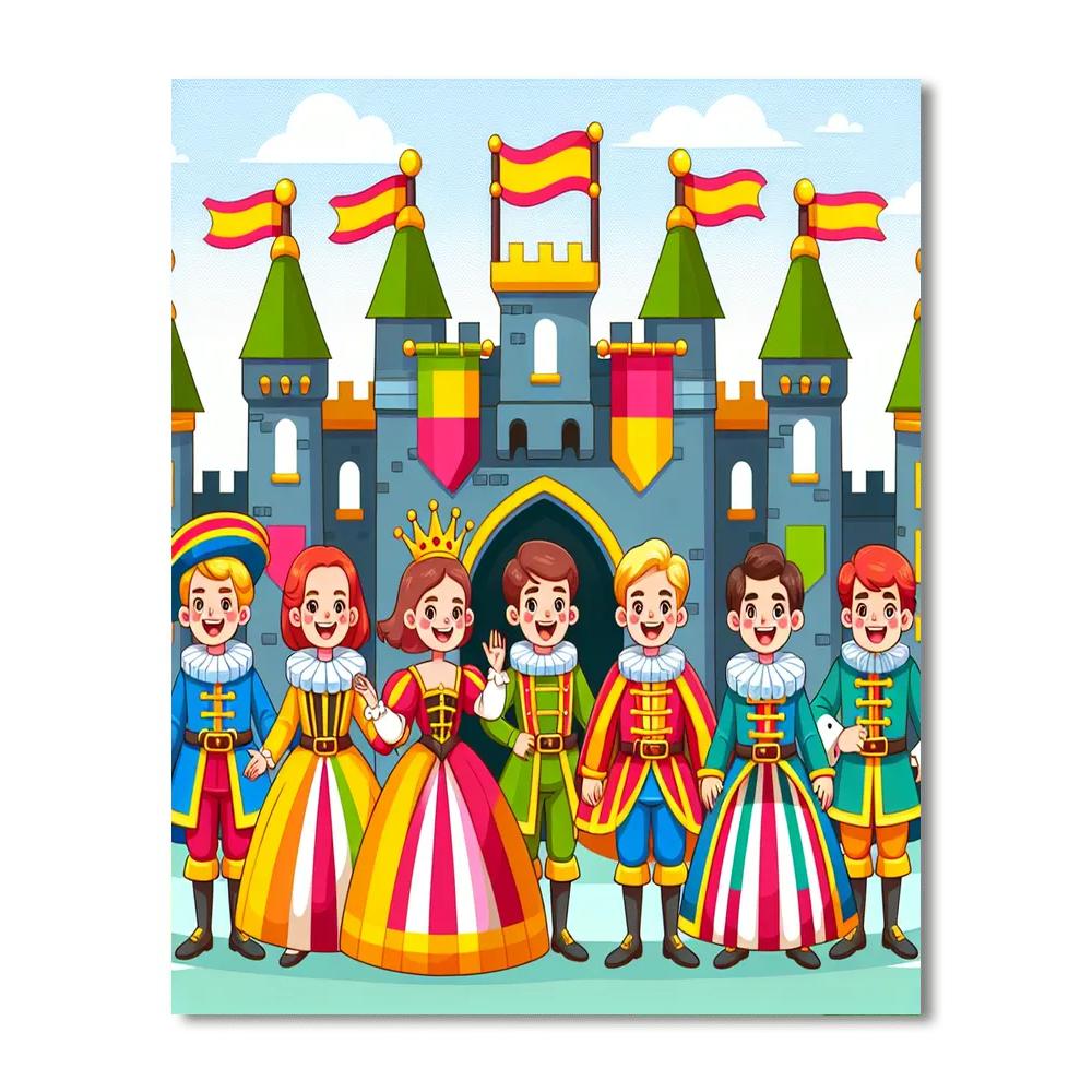 Royal Kingdom Revelry Paint By Numbers Kits