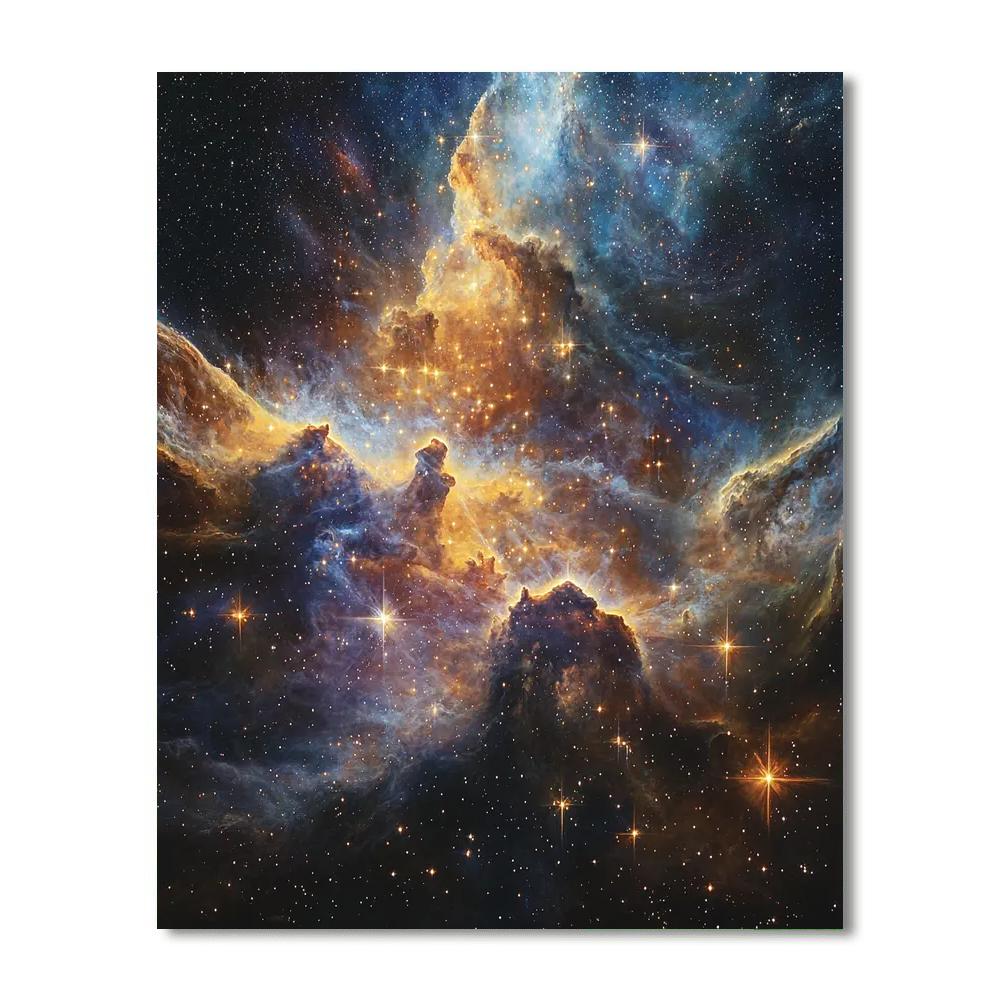 Michelangelo Inspired Celestial Illumination  DIY Paint By Numbers