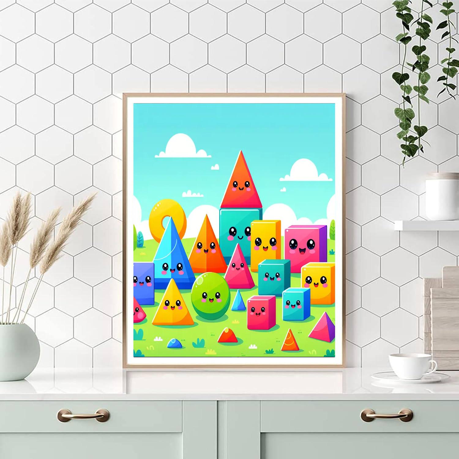 The Adventure Of Shapes Painting Number Kit