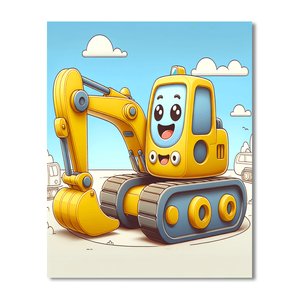 Exciting Excavator Paint By Color