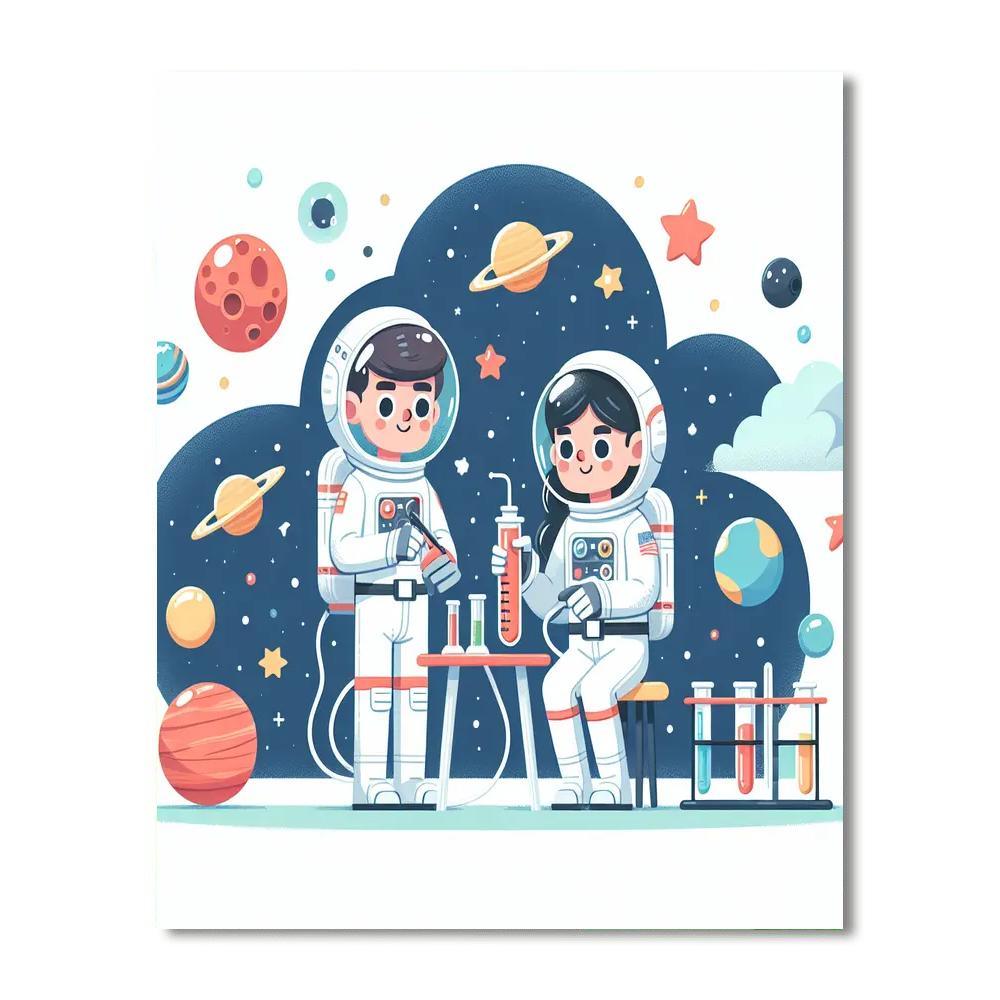 Galaxy Science Expedition Painting Number Kit