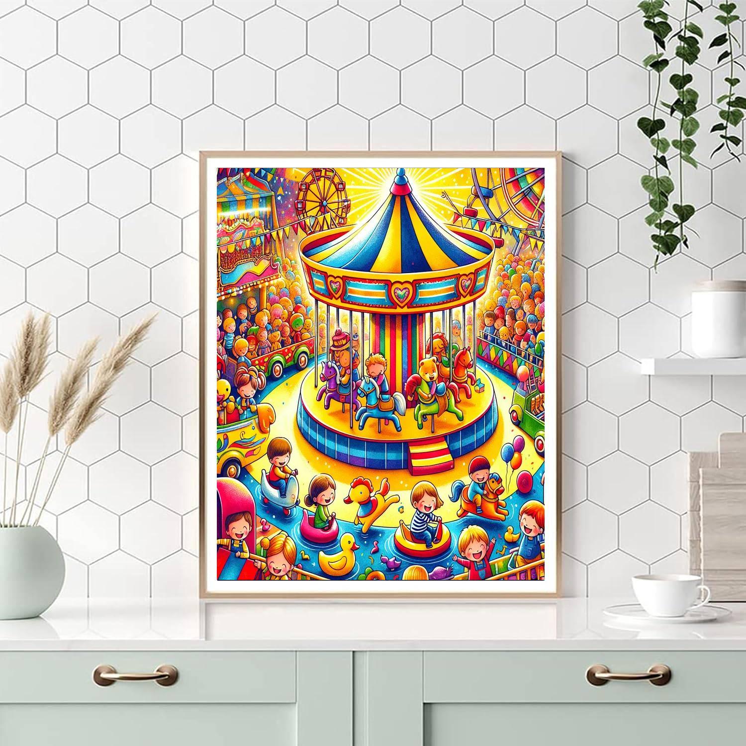 Joyful Kids' Carnival Paint By Number