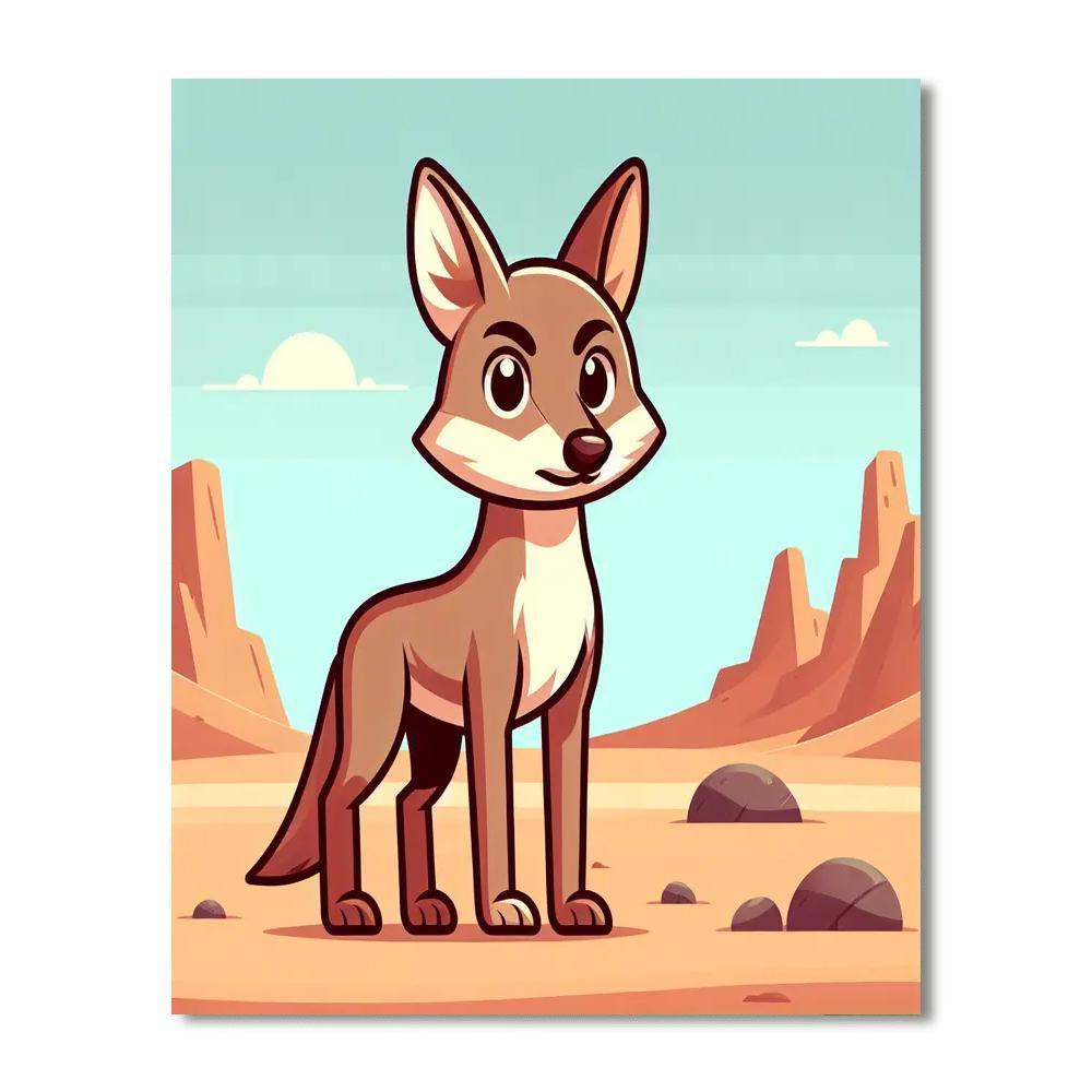 Clever Coyote Numbered Painting Kits
