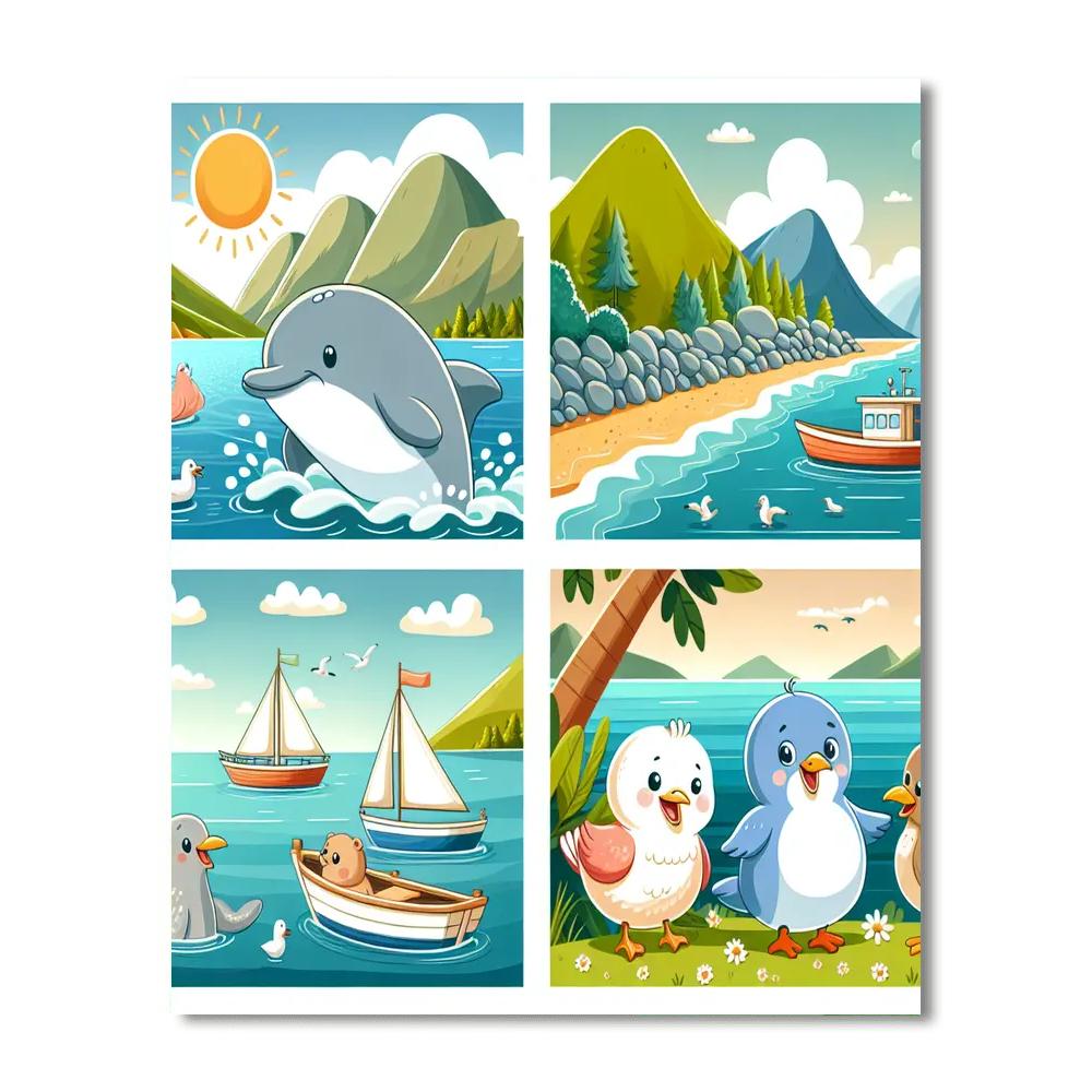 Harmony Harbor Haven Numbered Painting Kits